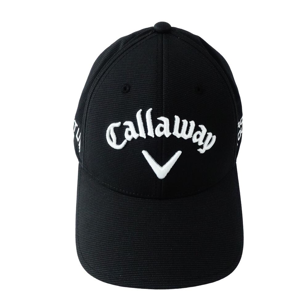 Callaway Quantum Chrome Tour 110 Flexfit Tech Adjustable Golf Hat Cap Black